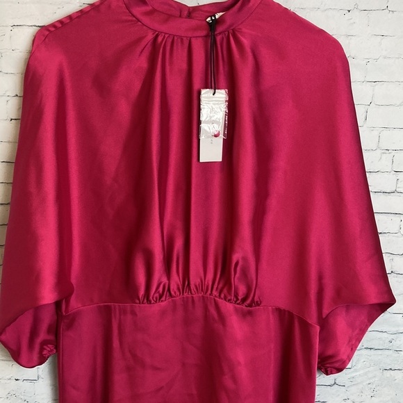 Rebecca Minkoff NWT WHITNEY DRESS Kjole - fuschia Sz 12 Office Resort Work Party - Picture 12 of 16